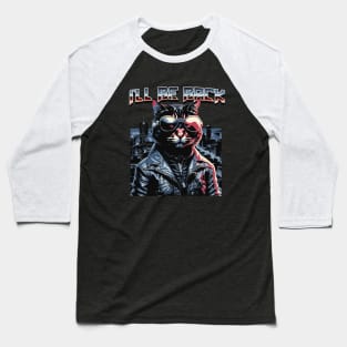 Terminator Tabby: Cybercat Chronicles Baseball T-Shirt